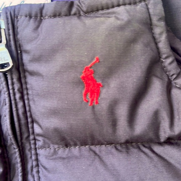 Kids Navy Blue Puffer jumpsuit and coat - Picture 2 of 5